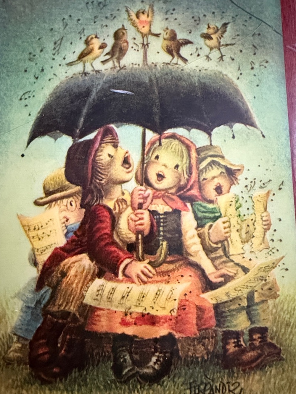 Vintage Children Singing REUGE music box
Italy